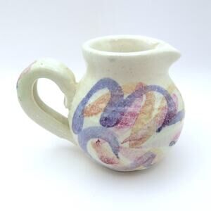 TPG T. Puterbaugh Gill Creamer Mini Pitcher Signed Studio The Potter's Garden